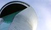 Cladding and glazing of air traffic control tower, Farnborough